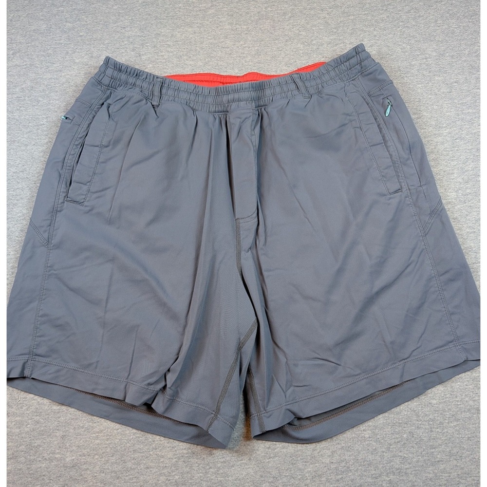 Birddogs Boomstick Shorts Mens XXL Gray Red Liner Athletic Training Running